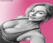 Art for adult model /actress Jessica Annelle, by Me from pakistani model actress