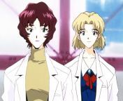This is Naoko and Ritsuko Akagi. A wife and daughter from an actual anime that canonically and willfully became sluts for an asshole in power. Say hello and fap! from chiba naoko