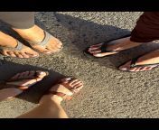New pedis with the momma (French tips). Sister (black sandals) from horni lilyww poja xxx teachertep sister black