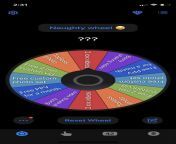 Who wants to spin the naughty wheel!? &#36;5 per spin on my link below ?? from link sky