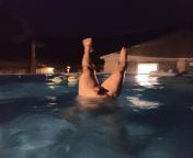 Handstand in the pool from handstand in the pool with