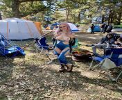 im a horny the exhibitionist flashing big titties at the festival from hidden flashing neighbors
