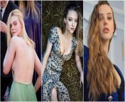 Elle Fanning, Amanda Seyfried, Katherine Langford: one as longtime girlfriend, one as the mistress, one as your kinky stepsister. (sidenote: I have a list of celebrities and am using a random number generator to pick three every day) from katherine langford sex