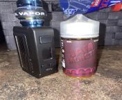 Wow! Talk about shocked by the Black Cherry Jam Monster! Ive always been a fan of the jam monster line, but I gave this a shot yesterday and it did not disappoint!! I hate cherry flavored stuff, but this is phenomenal! (Ignore my dirty ass vape, Im a me from by the repairman