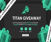 🚨 Titan #GIVEAWAY To celebrate the amazing success of TITAN, we are giving away 50 &#36;FLUX to 10 PEOPLE 🎉 Win and test our Titan nodes! ✅ Like &amp; Retweet ✅ Follow @RunOnFlux ✅ Tag 3 people Ends: November 10th, 12PM EST/ 16:00 UTC #CryptoGiveaway #Web from titan tv woman 和tv man 他们进行艰苦的性爱直到射精skibidi toilet