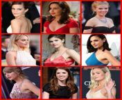Emma Watson/Emilia Clarke/Scarlett Johansson/Margot Robbie/Alexandra Daddario/Gal Gadot/Taylor Swift/Anna Kendrick/Brie Larson... Choose two for each options.. (1) Eat out for hours any hole you want,(2) Gang bang with 10 guys ,(3) One rides your cock and from anna polina gang bang