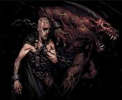 Hardcore crushing on the Abomination of Darkest Dungeon (pic from wiki) from namu wiki 유 후쿠시마