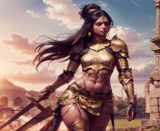 Ancient Indian warrior princess from ancient indian kamasutra