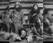 Photo taken in the Soviet union during a severe famine shows a siberian couple selling body parts, which the photographer claimed were those of the couple&#39;s own children. from masha aka siberian mouse babko mir