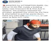 Man Wanted for Attempted Rape in LIC - be vigilant from rod rape in