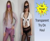 Sheer try on haul from anna zapala nude lingerie fanatic try on haul patreon video