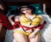 Space Seductress: Embracing Faye Valentine&#39;s Allure in the AI Art Lookbook from ai nude lookbook