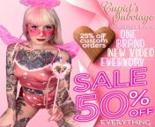 ?50% OFF all clips, items &amp; subscription services??25% off custom clip orders?PLUS a brand new Valentines series running until 14th with brand new clips EVERY DAY? Links in comments ?? from new wep series