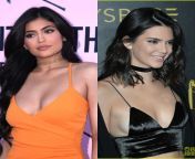 which Jenner sister are you gonna fuck in every hole until she is left sweaty and covered in cum Kylie Jenner or Kendall Jenner and why? from kendall jenner nude full