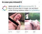 News posting a photo of a topless dead woman from naked dead woman morgue