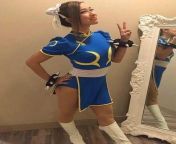 AJ Lee in Chun Lee cosplay is perfection from aj lee sext