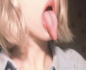 ?Come to my audio account to listen to the most wet and wild dreams of yours? My account is free for now and it has free audio on the main page? I do personal requests and a new blowjob audio is only 3&#36;? Look how long my tongue is? from audio
