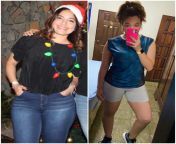 First photo: Dec, second photo: yesterday. 12.6kg difference and a lot of work! from actres sheetal photo