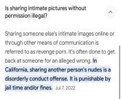 A reminder it is illegal to distribute/post intimate pictures of someone without their knowledge or consent. Revenge Porn 674(j)4 PC. And when youre smug as fuck, say you have the right to and send to peoples family members-fuck you. I hope you make you from family anytime fuck