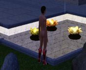 My sims traveled to Shang Simla and spotted this guy wearing nothing but Iron Man boots from 144chan hc simla