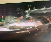 If you get a deluxe bath and you scrub an appendage, it looks like the woman reaches down. Is Arthur getting a handjob? from tamil looks like bhabhi nude bath