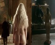 Emilia Clarke&#39;s nude debut in GOT definitely inspired Alicia Agneson&#39;s in Vikings. Crazy ruler on left, a juicy ass on the right. from neve campbell nude debut in when will be loved