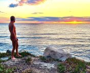 beautiful sunrise at the nudist campsite in Corsica from imgbam nudist 21