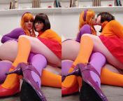 Velma and Daphne by Foxy Cosplay &amp; Amy Fantasy from foxy model
