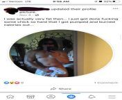 Is he saying he was fat before the sex or just in this photo? from hars ghals xnxxig fat aunty pron sex