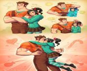 Ralph and Vanellope kiss [Wreck-it Ralph] (Ralph and Vanellope) from ralph whoren