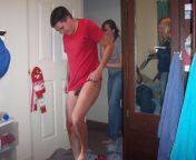 Pantsed and exposed, his shorts hidden away ? from cfnm pantsed cfnm new boyoremon nobita mom