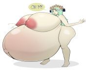 [Belly] Hyper Pregnant Rhea Poll Winner (Artwork by Zeruxu) from shota hyper
