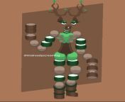 So I made a very feminine version of the Wood Wubbox from My Singing Monsters from wubbox
