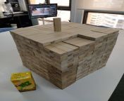 (MengaMan) Here is all 1003 Jenga blocks we have. VLT for scale. from 谷歌收录外推【电报e10838】google收录优化 qun 1003