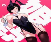 Himeno in a bunny suit [Chainsaw Man] (cesar_art456) from suit bulto man