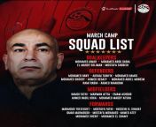 Hossam hassan has announced Egyptian national team list for this month international break , egypt will face new zealand in a friendly tournament in UAE with tunisia and croatia from lakshmi menon hot in saree hip cleavage in komban with ka