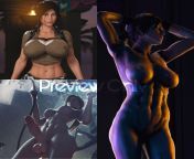 Lara Croft Collection Futa and Non Futa (Twitter 3dTedd_y full collection in comments) from starfire futa and raven futa