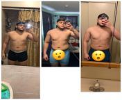 M/18/55 [195 &amp;lt; 186 = 9 pounds] Jan 1st to Feb 1st to Mar 1st. Been hitting the gym 5 days per week. This month Im gonna be stricter with my diet and see the results. from 1st japanese