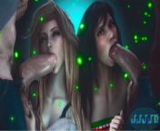 Aerith and Tifa big dick blowjob (Final Fantasy) from mira jasmine sucking big dick blowjob images jpg