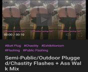 ???My first ever Film like this! Includes my full video of me topless at the river!Plus chastity cage flashes, butt plug reveals and ass walks! Sorta risky, mostly semi public. 7 minutes of footage compilation style, landscape and 3x.Only on MV and fa from 3x china full video