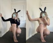 Lingerie bunny vs Nude bunny from bunny delphine nude