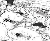 Redrawing Hentai Manga Panel (Gentle Femdom role reverse edition) from hentai manga stringo2
