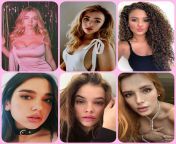 Haven&#39;t jerked in a week, want to cum to one of these ladies. Sydney Sweeney, Peyton list, Madison Pettis, Dua Lipa, Barbara Palvin and Bella Thorne from peyton list cum tribute