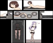 Pulled into Lingerie [Inanimate, woman to lingerie] by DB-Palette from inanimate transformation