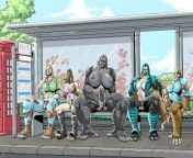 The Apes on the Bus Go Fap, Fap, Fap... (F Humans &amp;gt; Futa Gorillas) from stop go fap