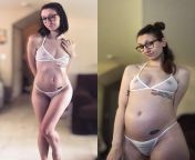 What a difference one year makes 🔥Hot pregnant MILF 🚀Regular uploads 💫Pregnant and non-pregnant content ❤️ Sub now for 25% off your first month from 18 ± pregnant