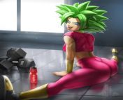 Kefla Doing Splits at the Gym [Dragon Ball Super] from frost kefla greed for gold dragon ball super mx 724x1024 jpg