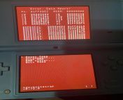 Error message on DSi from dsi acts fll nde