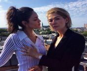 Eiza Gonzalez and Rosamund Pike playin&#39;? from rosamund pike sex videos