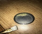 Use a paintbrush to clean your grinder in times of desperation from your grinder